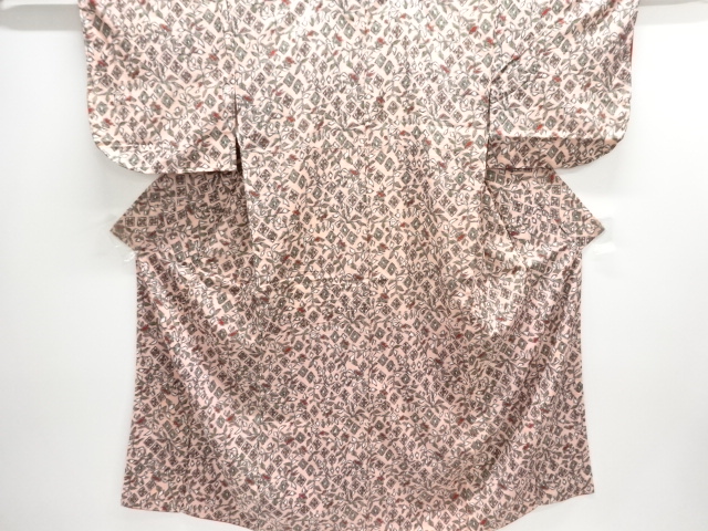 JAPANESE KIMONO / ANTIQUE KIMONO / TAISHO ROMAN STYLE / ABSTRACT FLOWERS